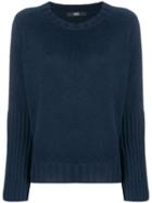 Steffen Schraut Wide Sleeved Jumper - Blue