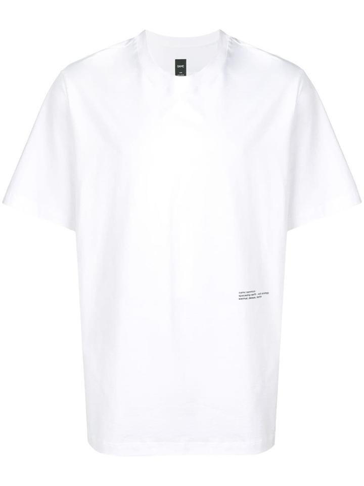 Oamc Spaceship Earth Print T-shirt - White