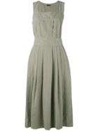 Joseph Pleated Front Dress - Green