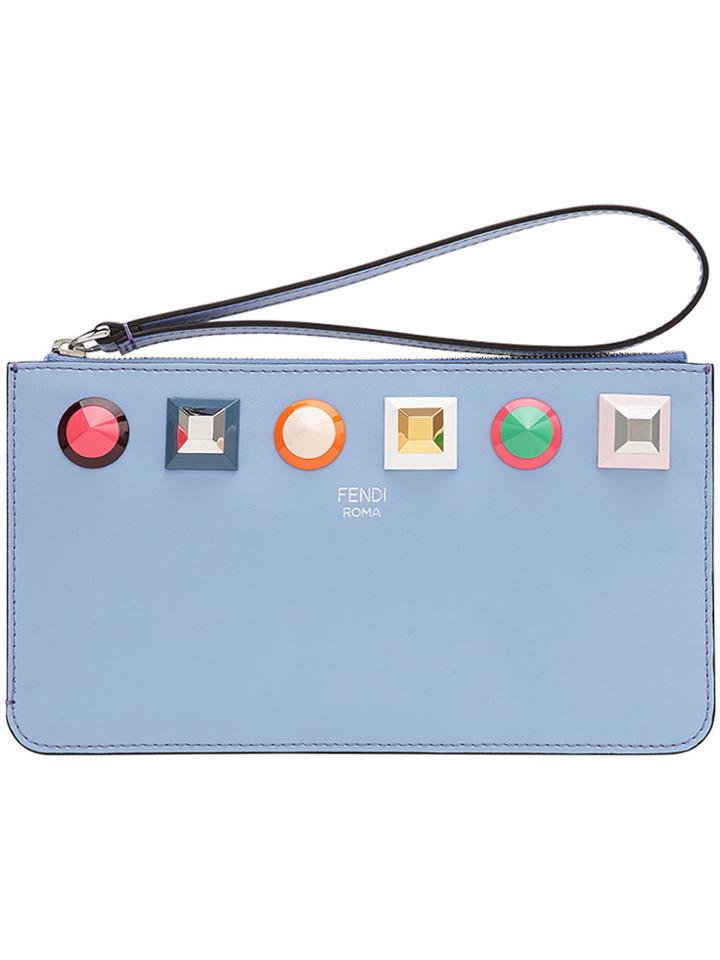 Fendi Rainbow Coin Purse - Blue