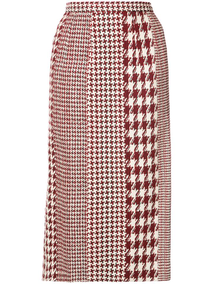 Oscar De La Renta Textured Pencil Skirt