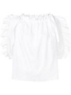 See By Chloé Ruffle-trim Short Sleeve Blouse - White