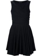 Plein Sud Flared Dress, Women's, Size: 38, Black, Acetate/polyamide/spandex/elastane