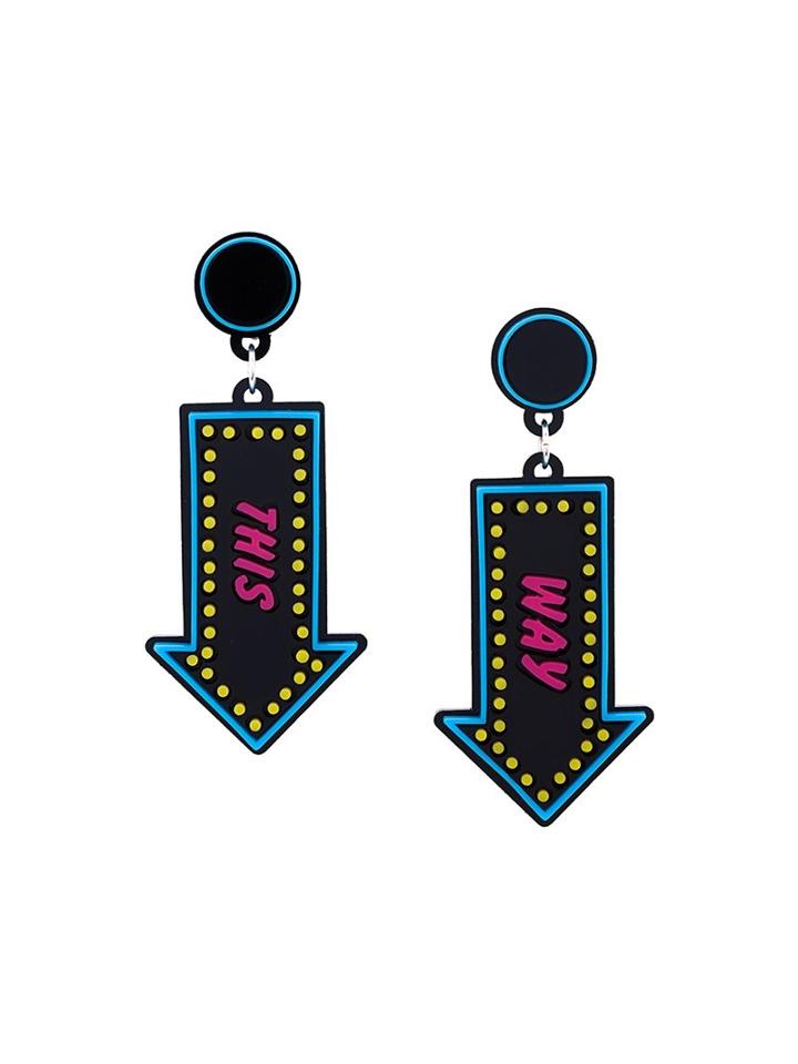 Yazbukey Arrow Pendant Earrings
