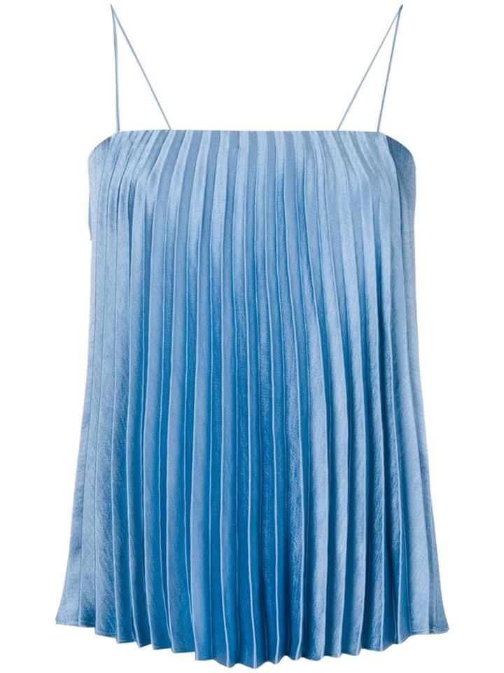 Vince Pleated Tank Top - Blue