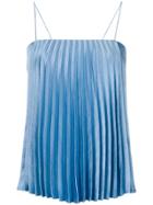Vince Pleated Tank Top - Blue