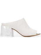 Mm6 Maison Margiela Painted Heel Sandals - White