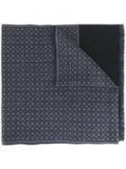 Salvatore Ferragamo Gancio Print Scarf, Men's, Grey, Wool