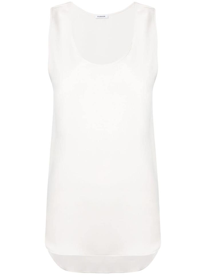 P.a.r.o.s.h. Scoop Neck Tank Top - White