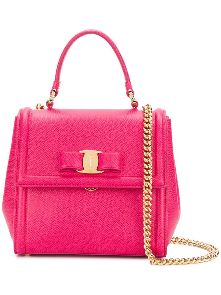 Salvatore Ferragamo Gancini Shoulder Bag - Pink
