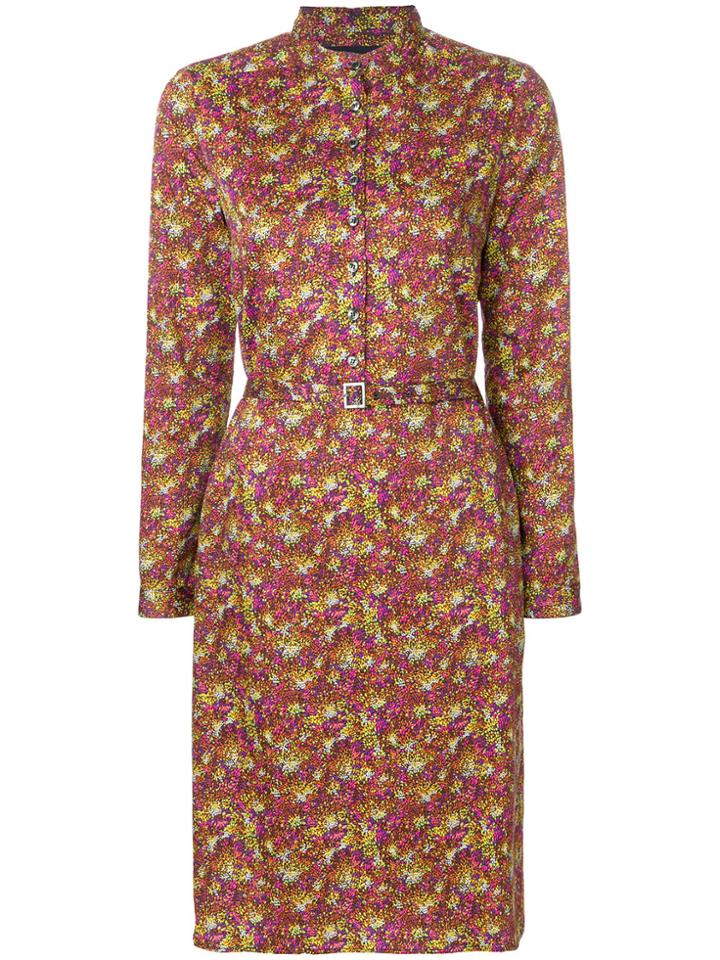 Vanessa Seward Print Belted Shirt Dress - Multicolour