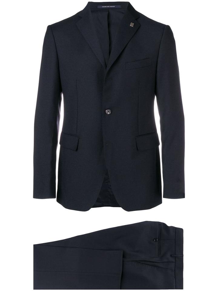 Tagliatore Two Piece Slim-fit Suit - Blue
