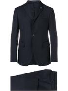 Tagliatore Two Piece Slim-fit Suit - Blue