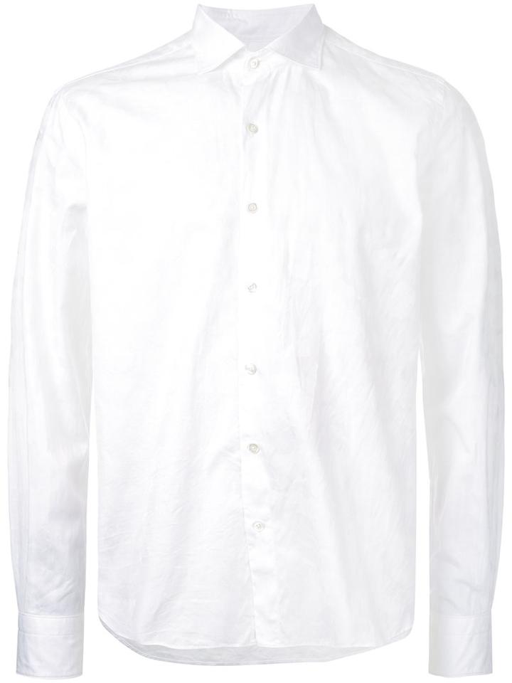 Estnation Long-sleeve Shirt, Men's, Size: Xl, White, Cotton