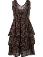 Cecilia Prado Round Neck Knitted Dress, Women's, Size: P, Brown, Acrylic/polyamide/viscose