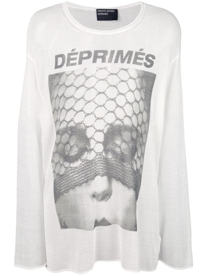 Enfants Riches Déprimés Printed Longsleeved T-shirt - White