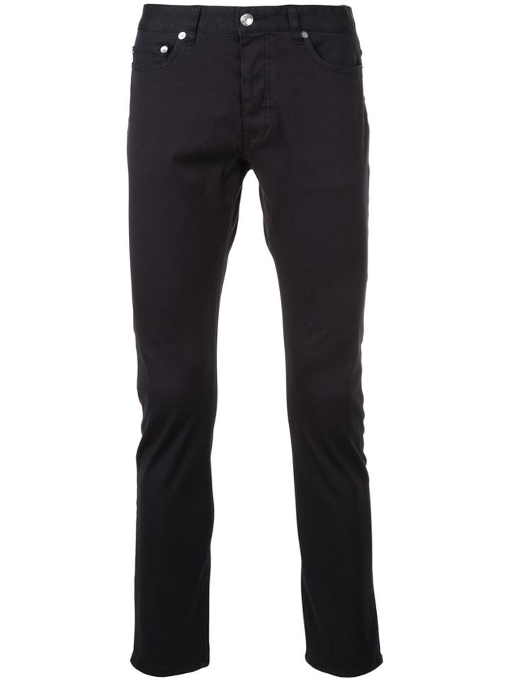 Attachment Slim-fit Tapered Trousers - Black