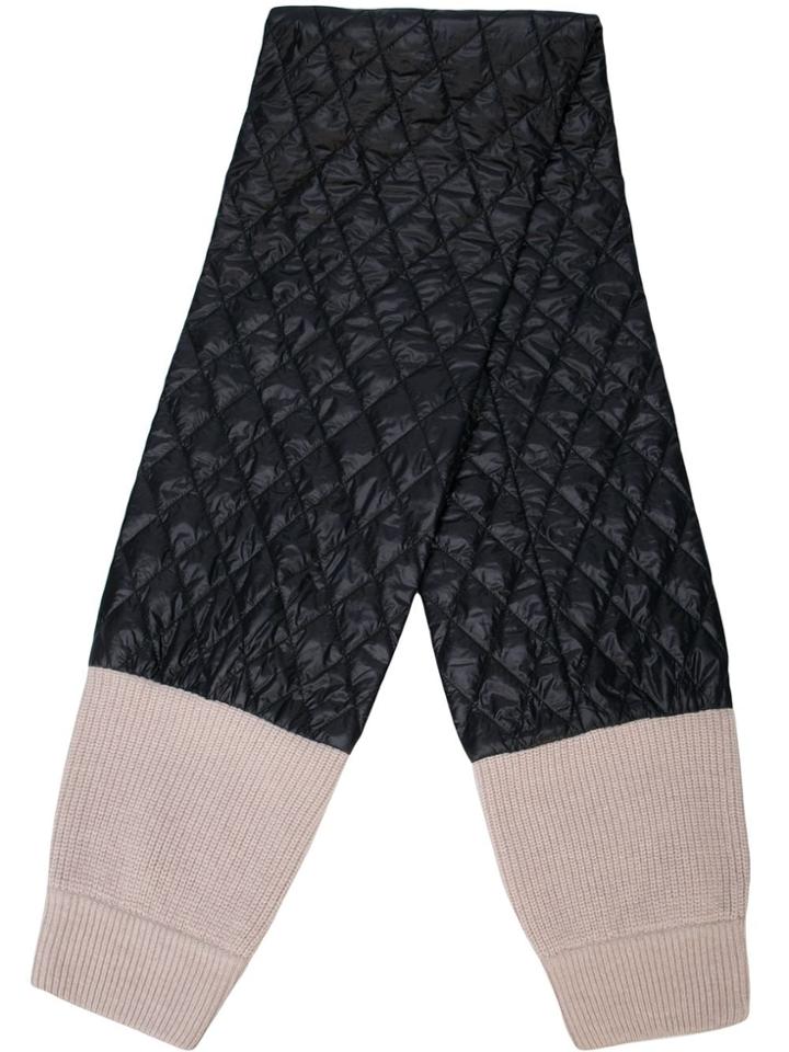 Tibi Quilted Knit Sleeve Scarf - Black