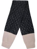 Tibi Quilted Knit Sleeve Scarf - Black