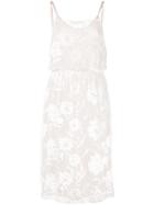 Fleur Du Mal Floral Midi Dress - White