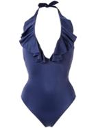 Lygia & Nanny Attitude Halterneck Swimsuit - Blue