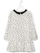 Simonetta Leopard Print Dress, Girl's, Size: 8 Yrs, White