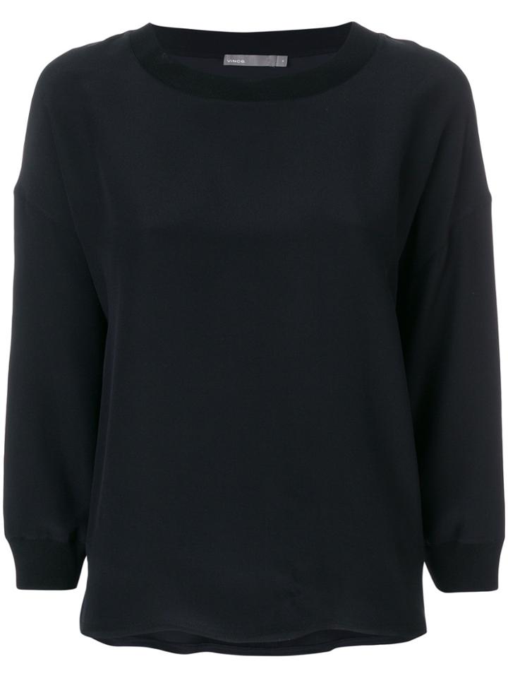 Vince Loose Fit Sweatshirt - Black