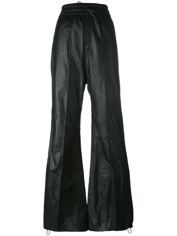 Off-white Side Stripe Baggy Trousers, Women's, Size: Medium, Black, Lamb Skin
