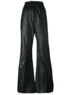 Off-white Side Stripe Baggy Trousers, Women's, Size: Medium, Black, Lamb Skin