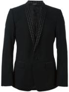 Dolce & Gabbana Smoking Blazer, Men's, Size: 50, Black, Silk/cotton/polyester/virgin Wool