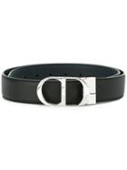 Dior Homme Logo Buckle Belt, Men's, Size: 80, Black, Leather