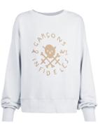 Garcons Infideles Skull Logo Print Sweatshirt - Grey