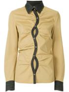 Rosie Assoulin Curved Placket Shirt - Brown