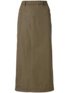 Aspesi Straight Midi Skirt - Green