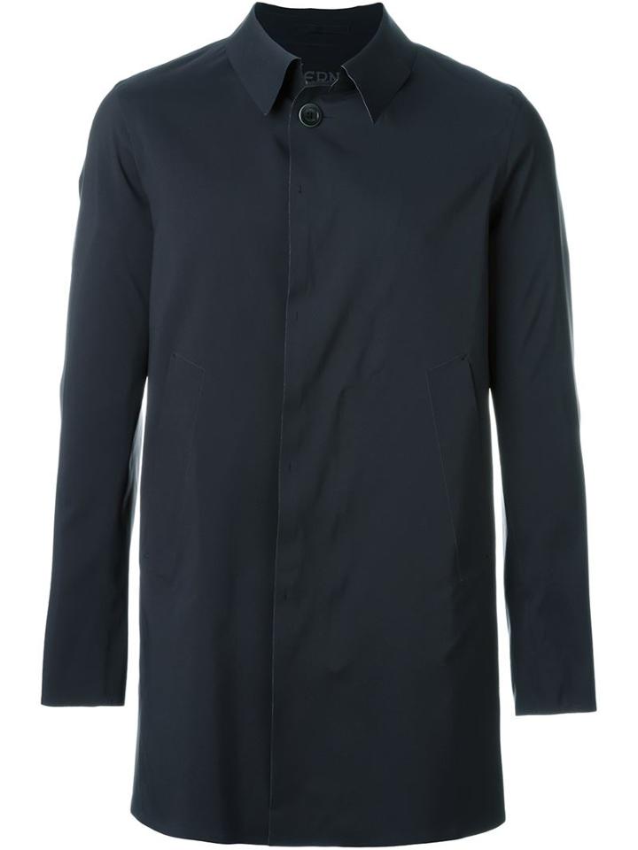 Herno Classic Raincoat, Men's, Size: 50, Blue, Polyamide
