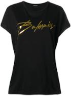 Balmain Signature Logo T-shirt - Black