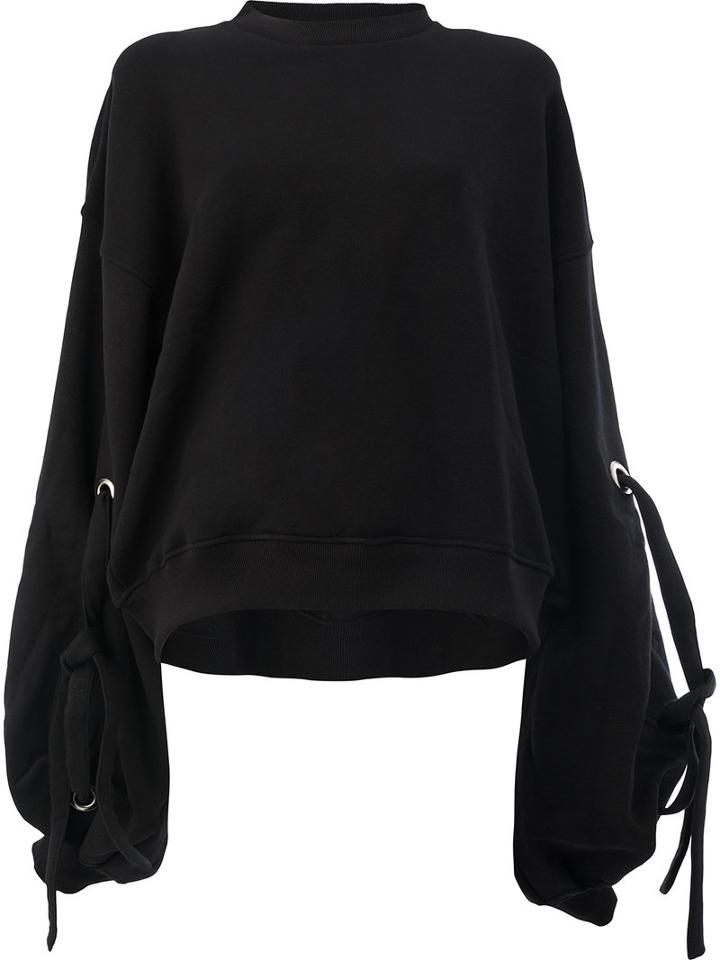 Y / Project - Balloon Sleeve Sweatshirt - Women - Cotton/spandex/elastane - S, Black, Cotton/spandex/elastane