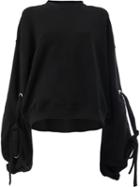 Y / Project - Balloon Sleeve Sweatshirt - Women - Cotton/spandex/elastane - S, Black, Cotton/spandex/elastane