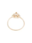 Natalie Marie 14kt Yellow Gold Amelie Quartz And Diamond Ring - Silver