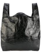 Mm6 Maison Margiela Glossy Effect Tote - Black