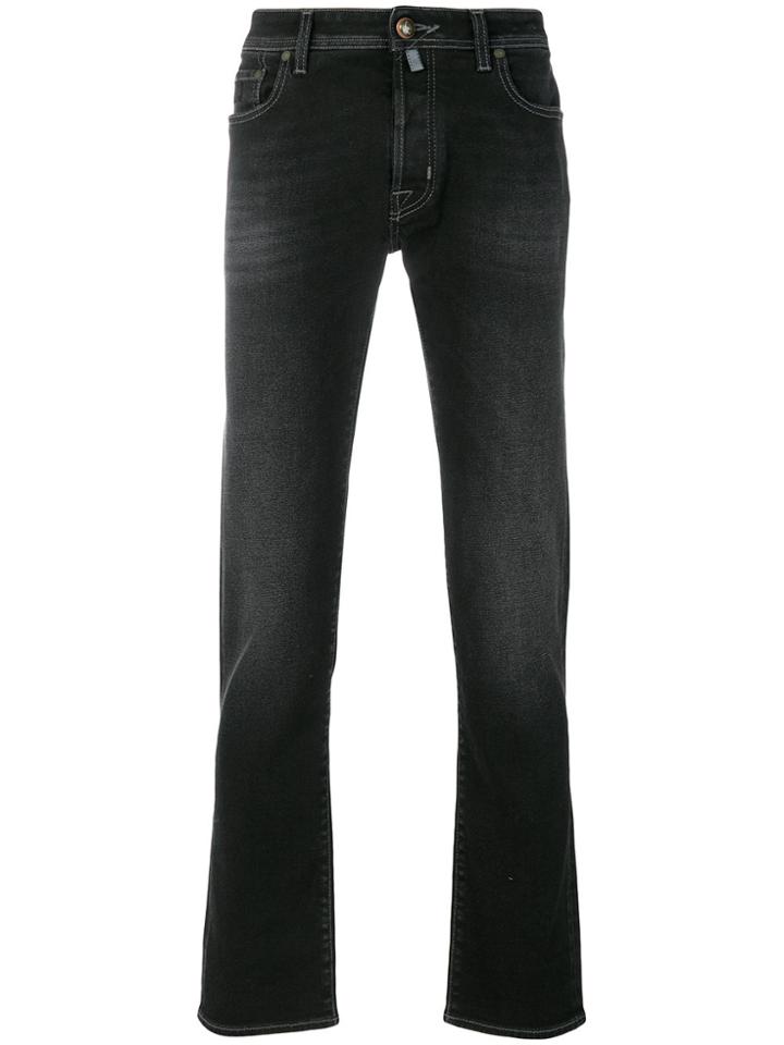 Jacob Cohen Stonewashed Slim-fit Jeans - Black