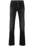 Jacob Cohen Stonewashed Slim-fit Jeans - Black