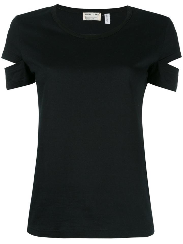 Helmut Lang Vintage Split Sleeve T-shirt - Black