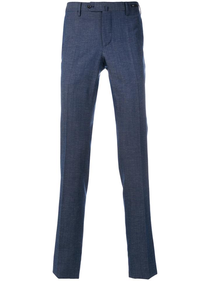 Pt01 Unlined Super Slim Chinos - Blue