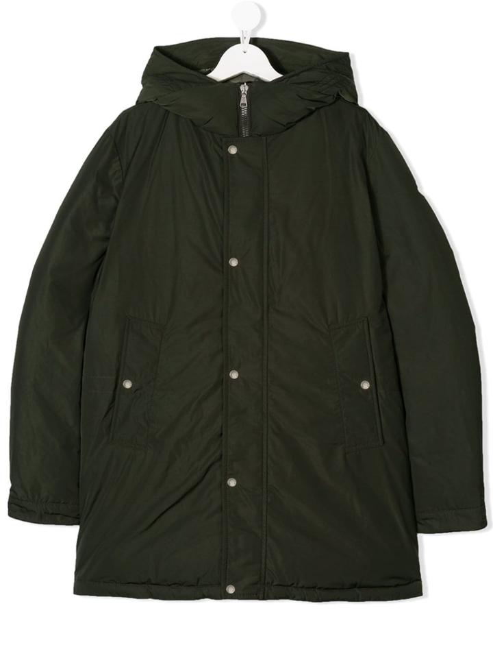 Moncler Kids Teen Padded Coat - Green