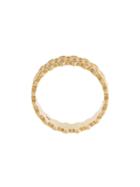 Savoir 'elle Wide Partial Pave' Ring, Size: K 1/2, Metallic
