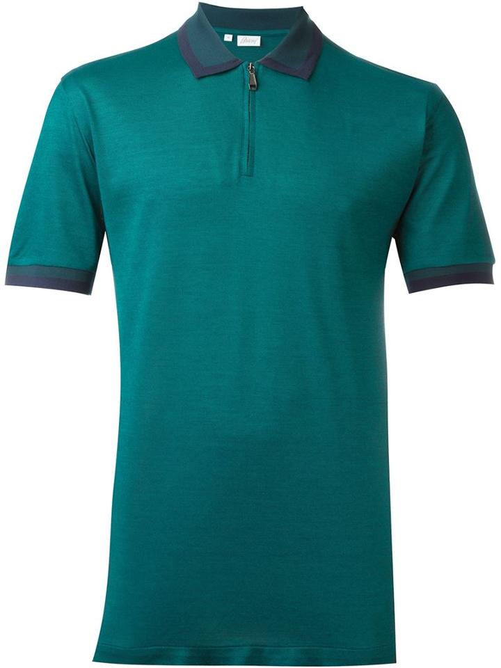 Brioni Zip Collar Polo Shirt