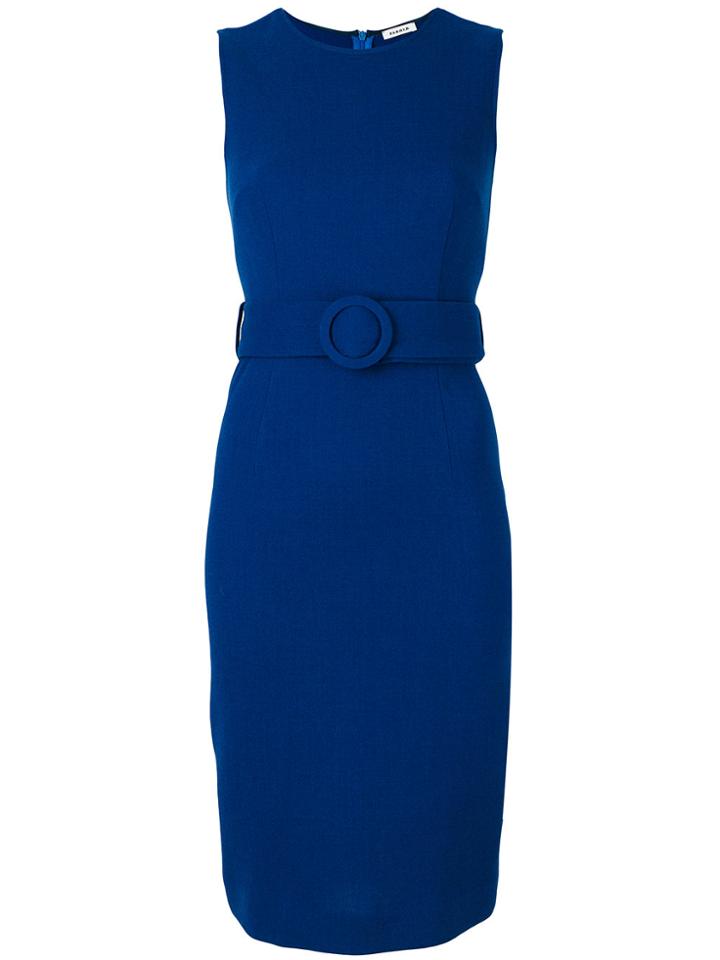 P.a.r.o.s.h. Tubular Belted Dress - Blue