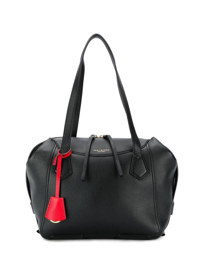 Tory Burch Perry Satchel Tote Bag - Black