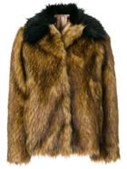 No21 Faux Fur Jacket - Brown